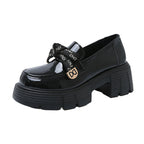 Damen elegante Loafer mit Knoten-Detail und komfortabler Plateausohle R&B