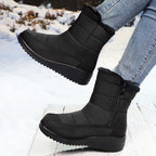 Damen Winterstiefel mit warmem Futter und rutschfester Sohle R&B