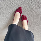 Damen Ballerinas mit schickem Knoten-Detail und komfortabler Sohle