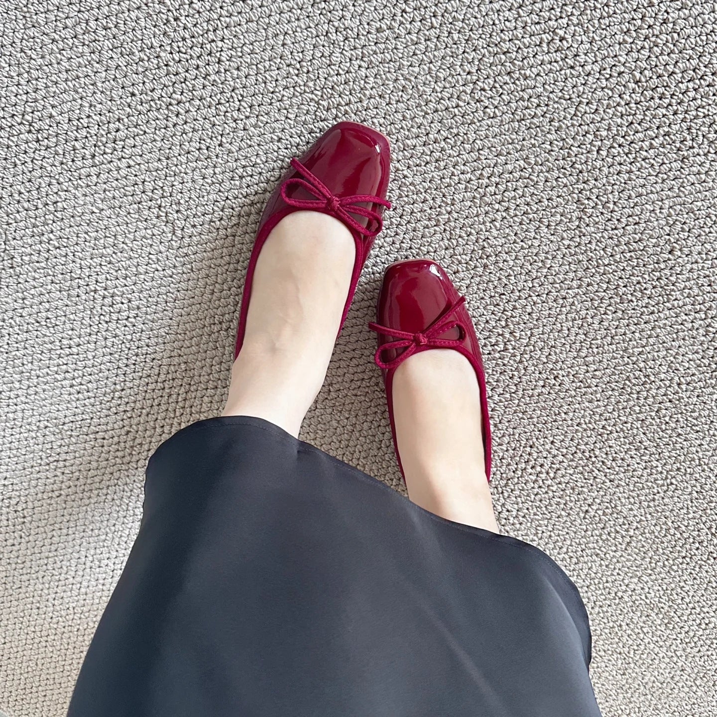 Damen Ballerinas mit schickem Knoten-Detail und komfortabler Sohle