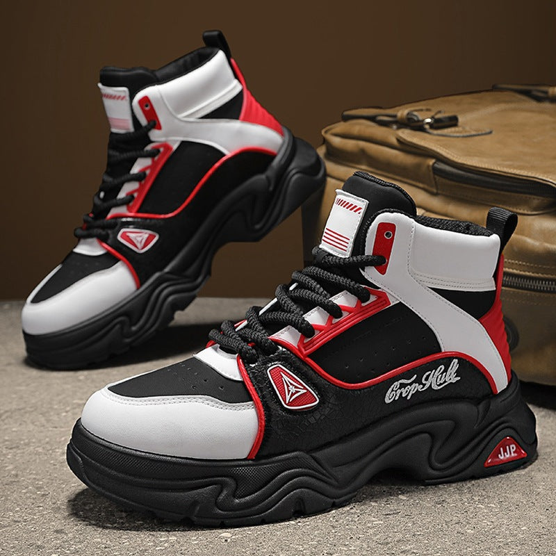 Damen Hohe Sneakers im urbanen Stil mit gepolsterter Sohle und atmungsaktivem Obermaterial R&B