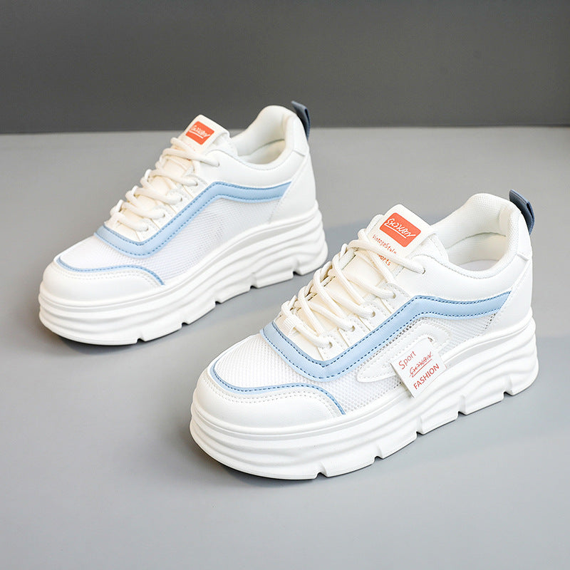 Damen Sportliche Plateau Sneakers mit atmungsaktivem Obermaterial und modischem Design R&B