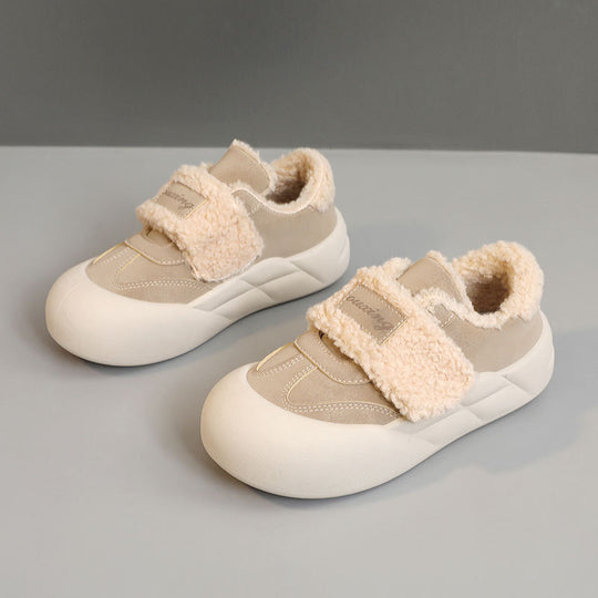 Damen modische Hausschuhe mit kuscheligem Innenfutter und flexiblem Riemendesign R&B