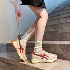 Damen modische Freizeitsneaker mit elastischem Obermaterial und dämpfender Laufsohle R&B