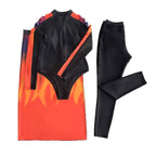 Damen Sportlicher Einteiler mit hohem Kragen und seitlichem Wickel-Design R&B