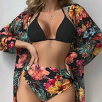 Damen modisches Bade-Set mit stylischem Kimono R&B