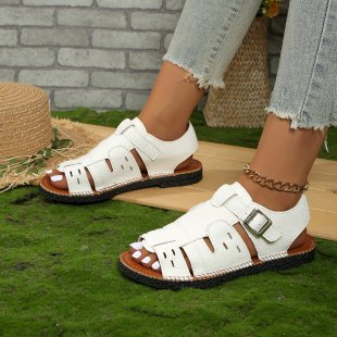 Damen Komfortable Riemchen-Sandalen mit verstellbaren Schnallen R&B