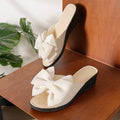 Damen Wedge-Pantoletten mit dekorativem Schleifendetail R&B