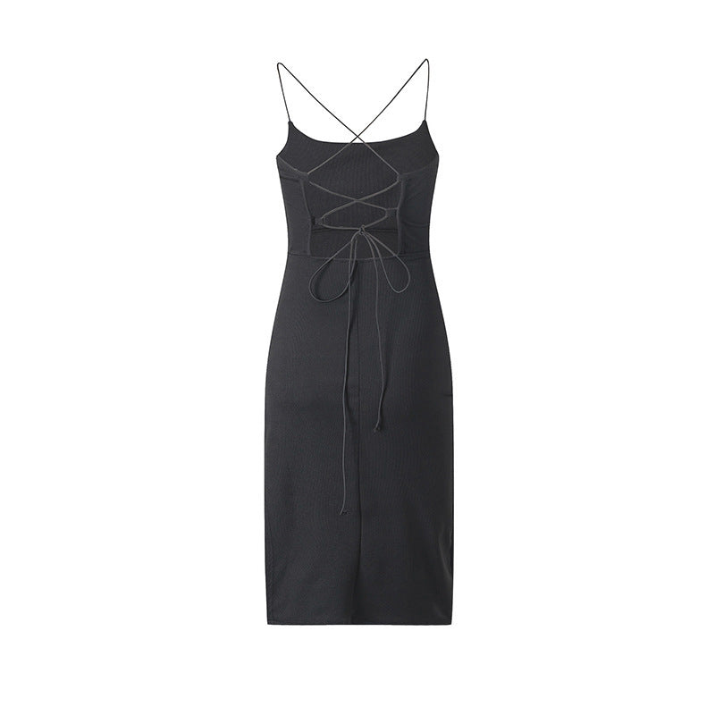 Damen Laced Back Bodycon Kleid R&B