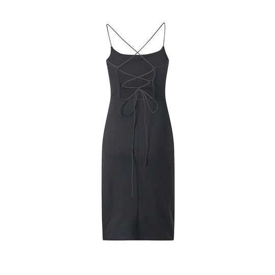 Damen Laced Back Bodycon Kleid R&B