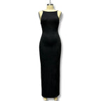 Damen Elegantes bodenlanges Kleid mit strukturiertem Design R&B