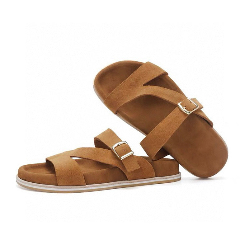 Damen Komfortable Clogs mit modischen Riemen