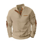 Herren Strickpullover mit modernem Kragen und strukturierter Oberfläche R&B
