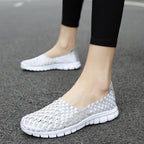 Damen Bequeme Schlupfschuhe mit atmungsaktiver Struktur und rutschfester Sohle