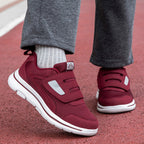 Damen Freizeitsneaker mit verstellbarem Klettverschluss und atmungsaktiver Mesh-Oberfläche R&B