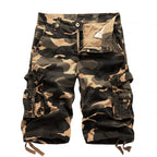 Herren taktische Cargoshorts mit multifunktionalen Taschen und verstellbarem Kordelzug