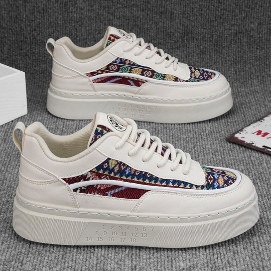 Damen modische Sneaker mit farbenfrohem asiatischem Muster R&B