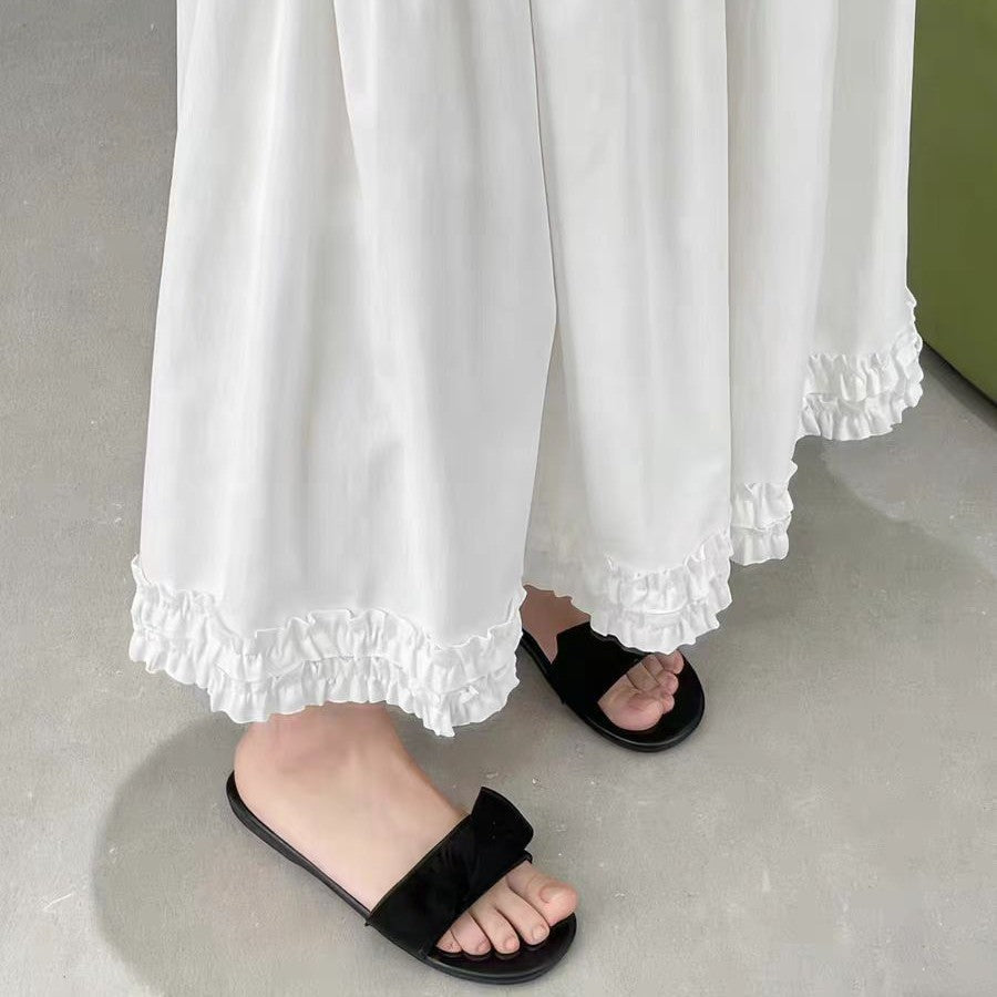 Damen modische Sandalen mit dekorativem Schleifenakzent R&B