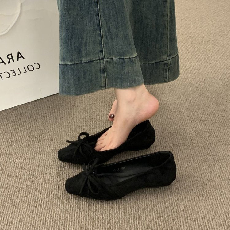 Damen Ballerinas mit dekorativem Schleifenakzent und weichem Innenfutter R&B