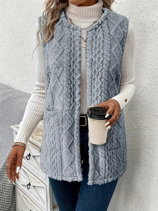 Damen Strickweste mit luxuriösem Obermaterial R&B