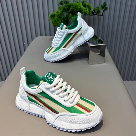 Damen Sportliche Sneakers mit atmungsaktivem Mesh und stoßdämpfender Sohle R&B