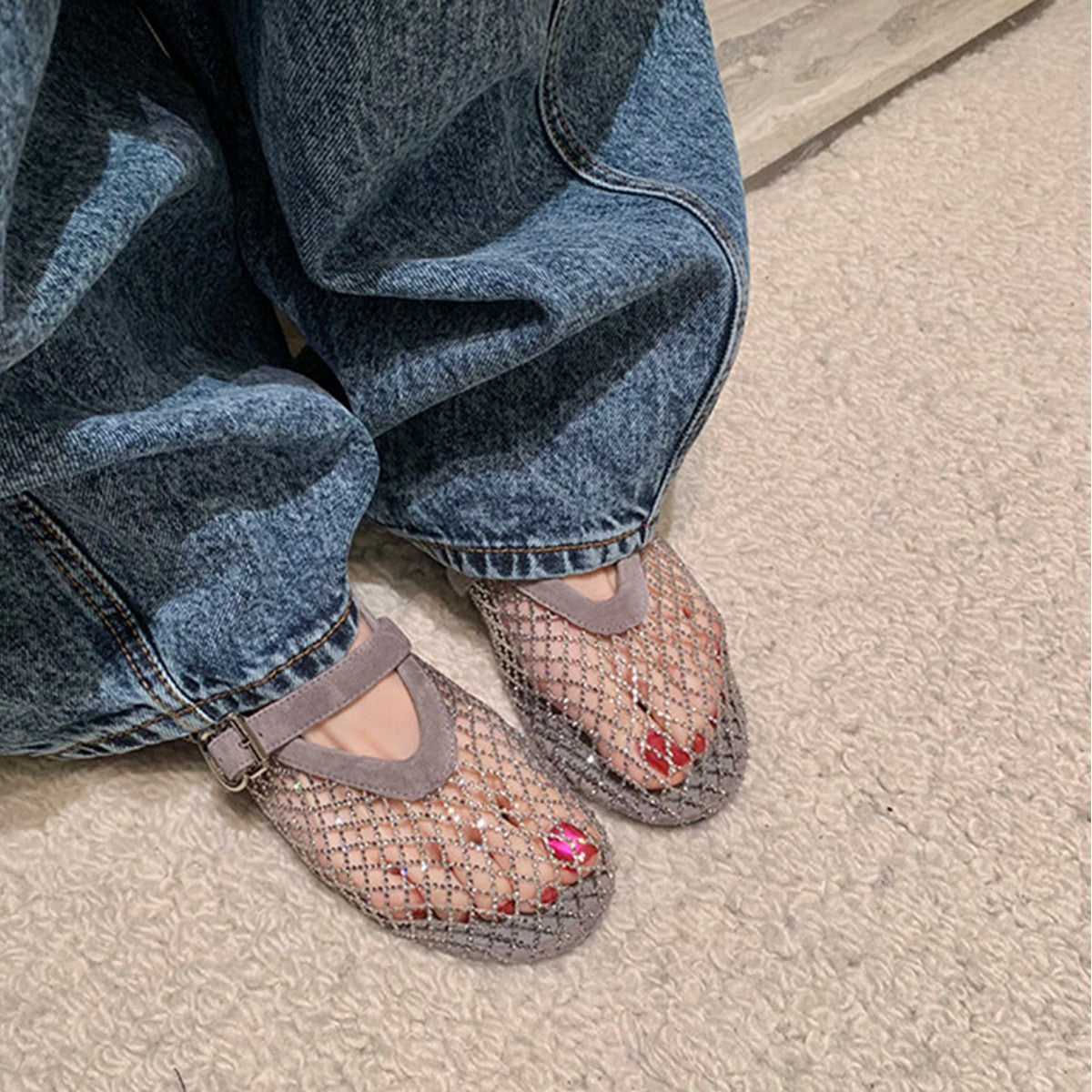 Damen elegante und bequeme Ballerinas R&B