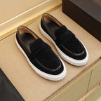 Damen Mokassin-Sneaker mit dämpfender Sohle und eleganter Wildleder-Oberfläche R&B