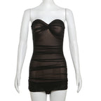 Damen Bandeau-Badeanzug mit raffinierter Raffung und figurformendem Design R&B