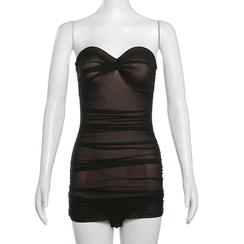 Damen Bandeau-Badeanzug mit raffinierter Raffung und figurformendem Design R&B