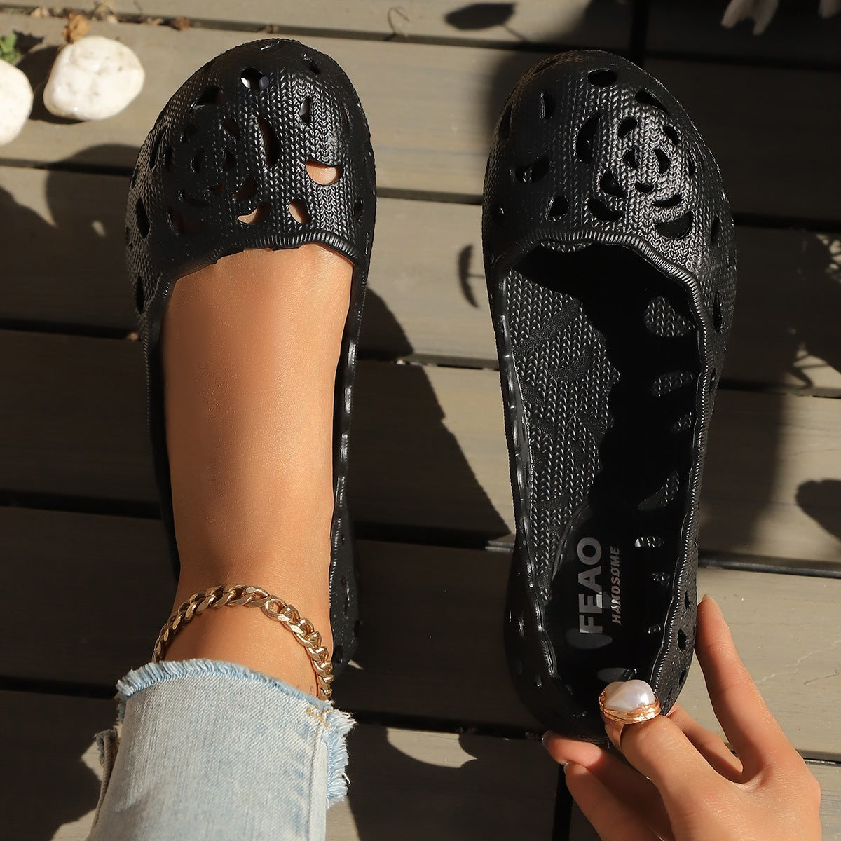 Damen Modische und bequeme Ballerinas R&B