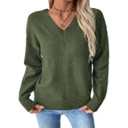 Damen V-Ausschnitt Pullover R&B
