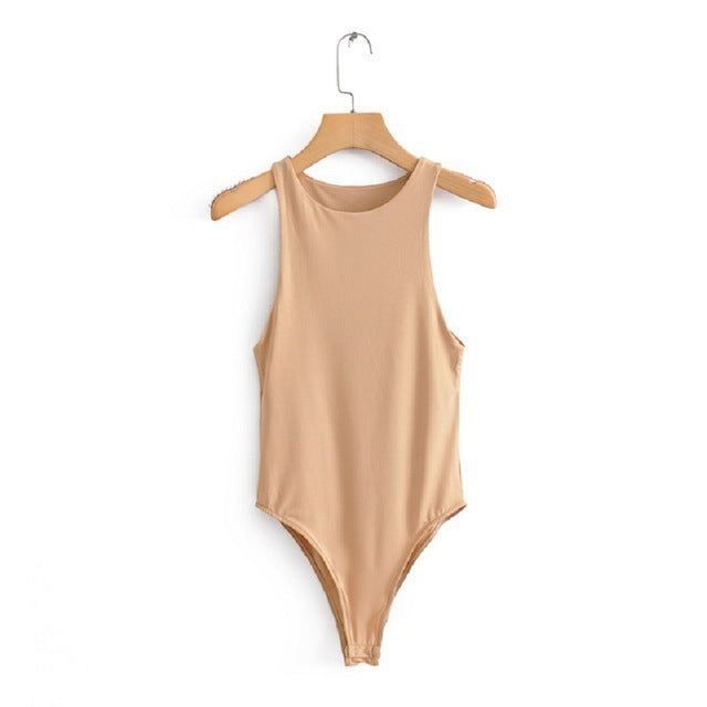 Damen Elegantes ärmelloses Stretch-Top R&B