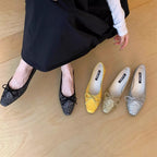 Damen Glitzernde Ballerinas mit eleganter Schleife und komfortabler Innensohle R&B