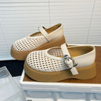 Damen Komfortable Plateau-Schuhe mit Netzdesign R&B