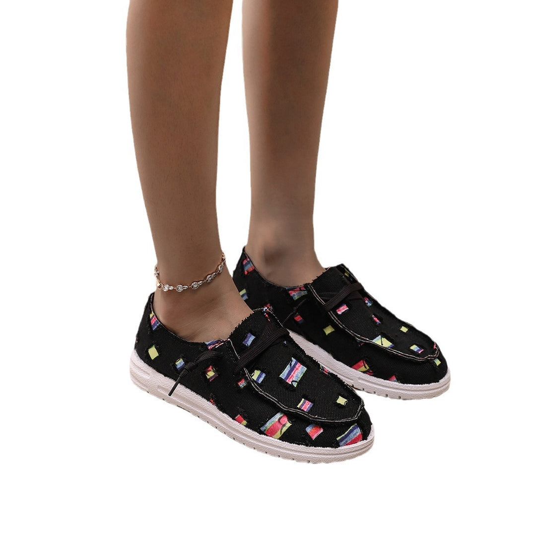 Damen Modische Sneaker mit einzigartigem Muster R&B