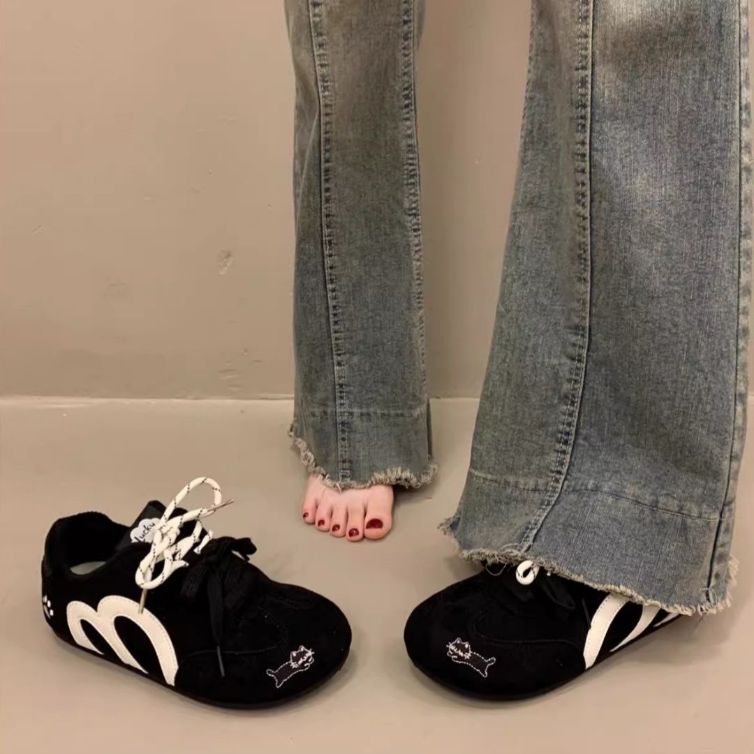 Damen Sportliche Sneakers mit kreativen Akzenten und weichem Obermaterial