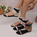 Damen Elegante Ankle-Sandalen mit verstellbaren Riemen R&B