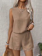 Damen Komfortables Set aus Top und Shorts R&B