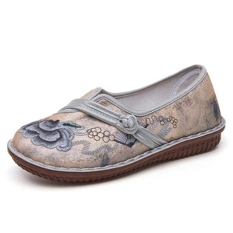 Damen Komfortable Slippers mit floralem Design und elastischem Riemen R&B