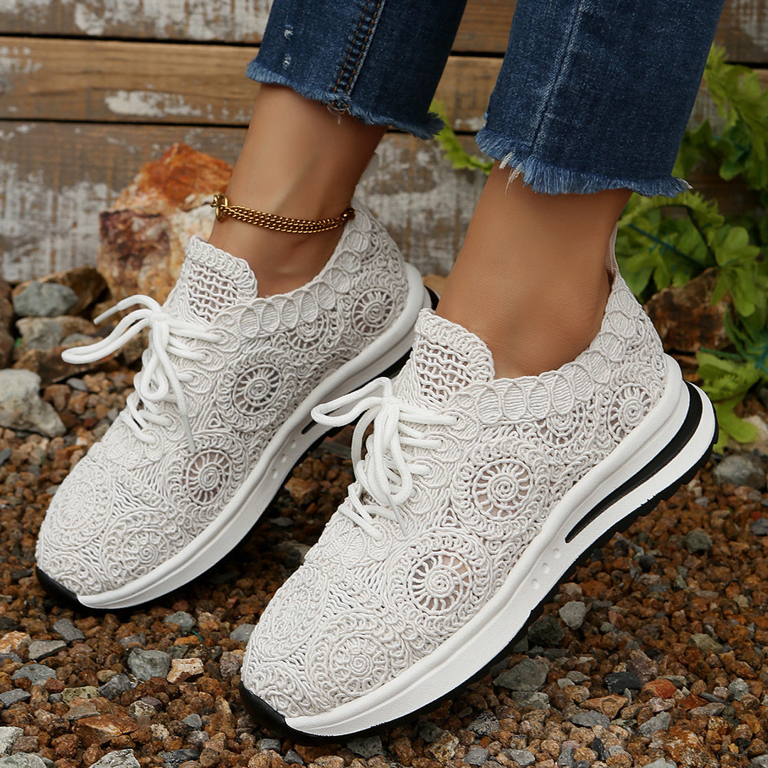 Damen Sportliche Komfort-Sneaker mit atmungsaktivem Obermaterial R&B