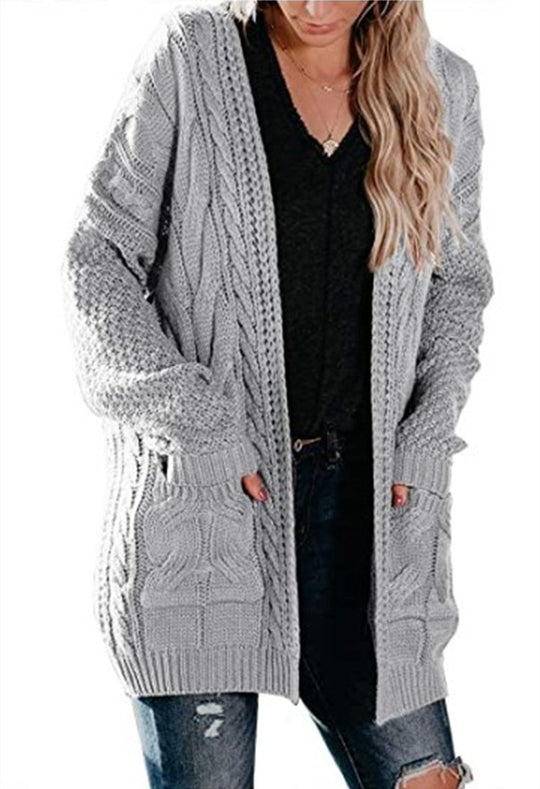 Damen Strickjacke mit Taschen und lässigem Schnitt R&B
