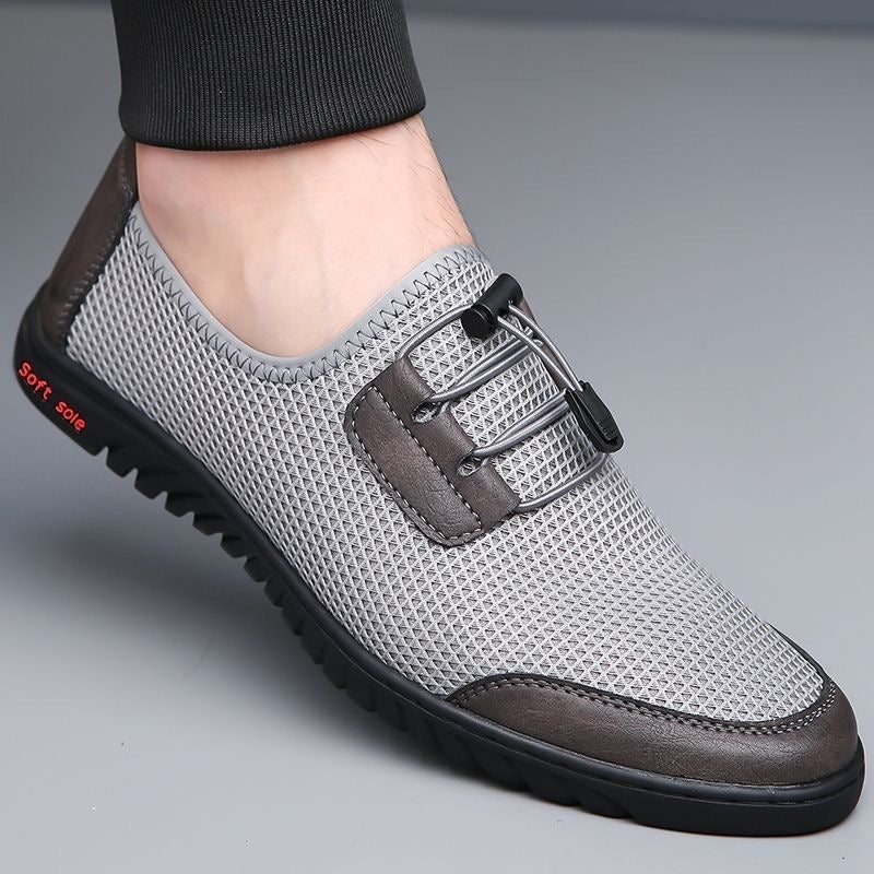 Herren Bequeme Mesh-Slipper mit elastischem Schnürsystem R&B