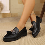 Damen Modische Loafers mit Quasten-Detail R&B