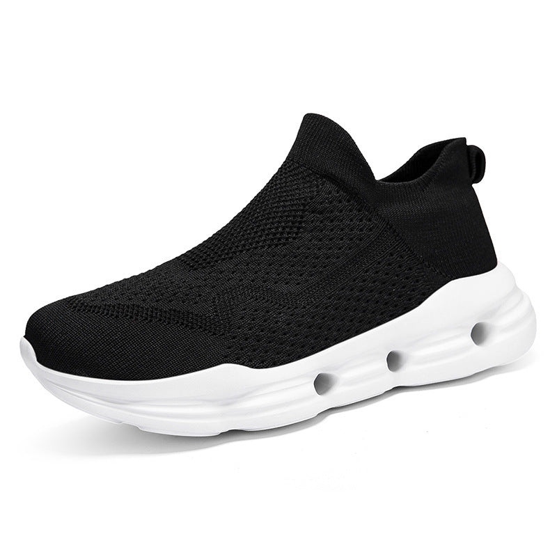 Damen Sportliche Strick-Sneaker mit atmungsaktiver Obermaterialstruktur