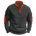 Herren Sportpullover mit Stehkragen R&B