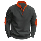 Herren Sportpullover mit Stehkragen R&B
