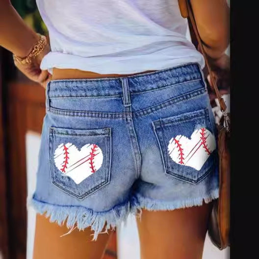 Damen Shorts im Destroyed-Design R&B