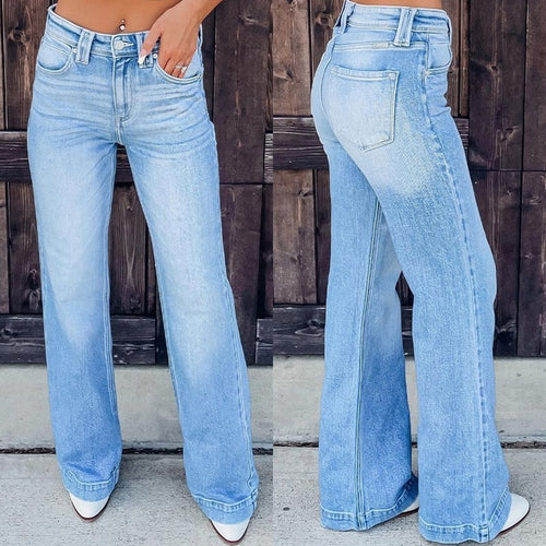 Damen weite Jeanshose R&B