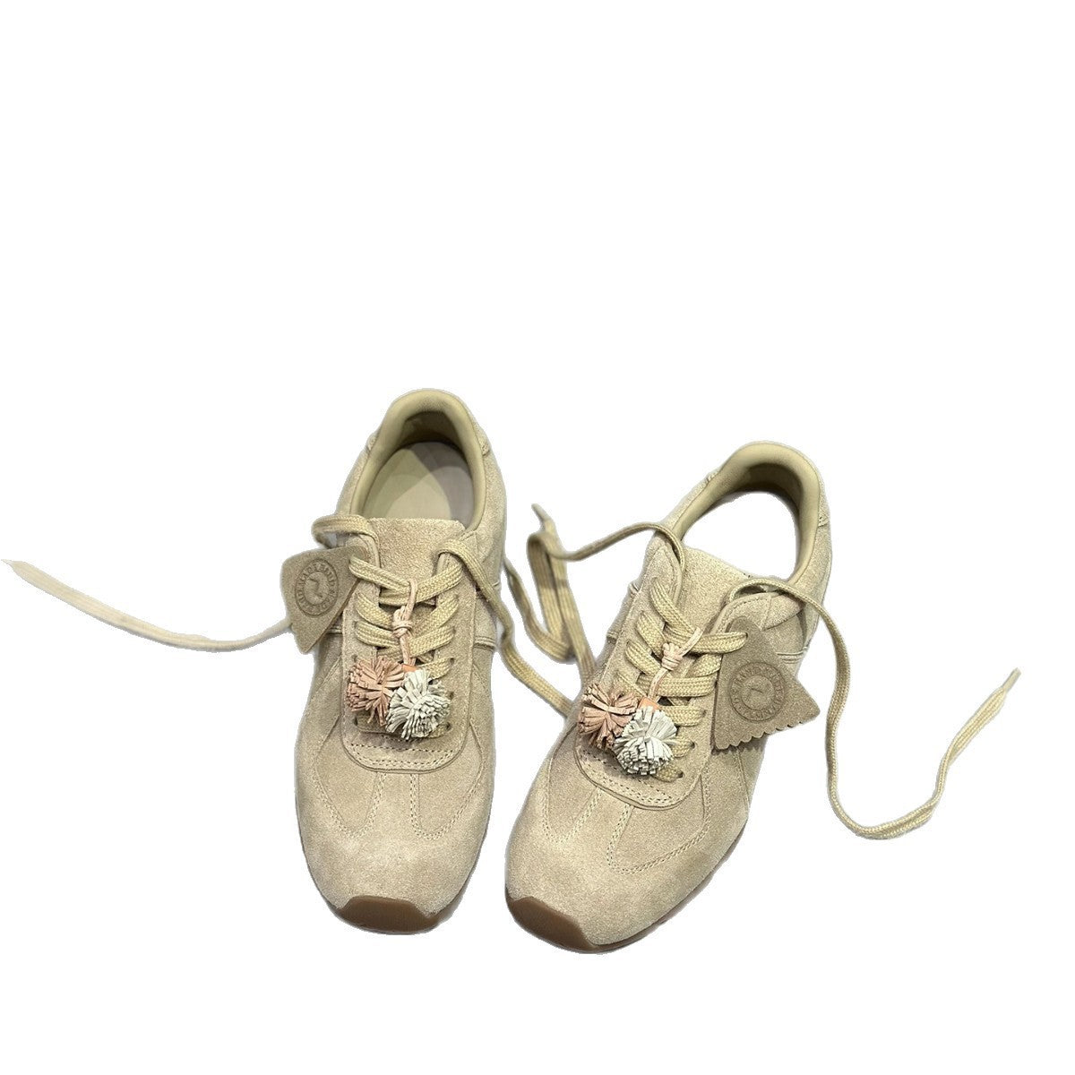 Damen Sneaker mit verspieltem Pompon-Detail und atmungsaktivem Obermaterial R&B
