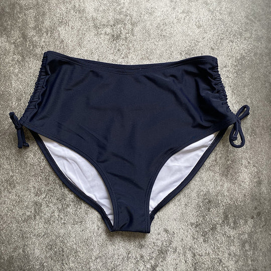 Damen Hochgeschnittene Bikinihose mit Raffung R&B